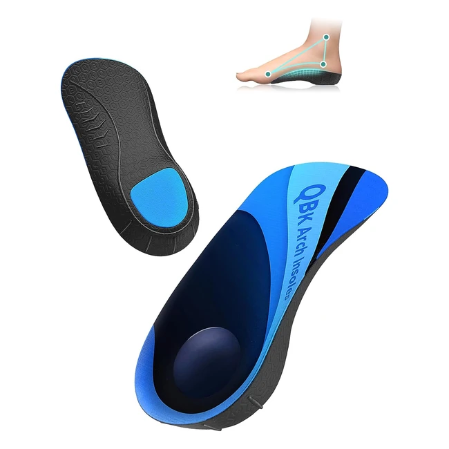 Semelle Talon Douleur QBK - Orthopédiques, Soulagement des Douleurs Pied, Confortables Unisexe