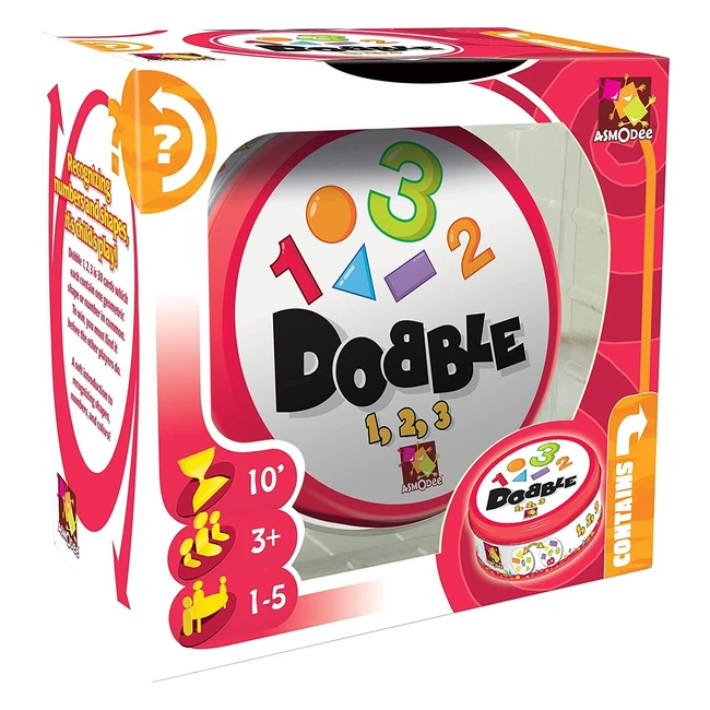 Dobble 1 2 3 Card Game - Ages 6+ - Educational & Fun