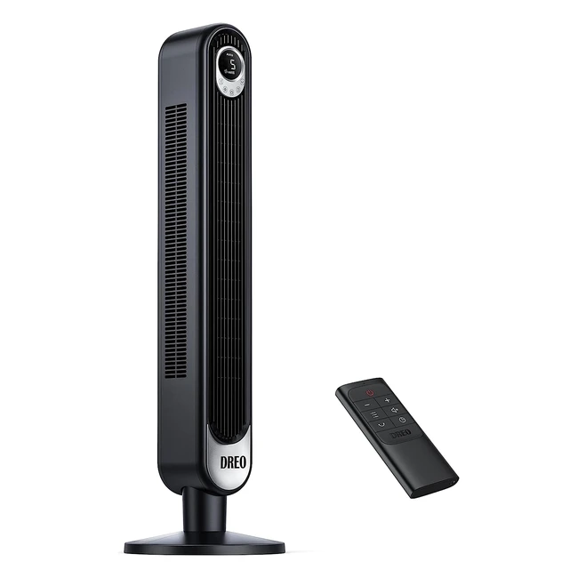 Ventilateur colonne Dreo avec télécommande 106 cm - Silencieux sans pale - 4 modes 6 vitesses