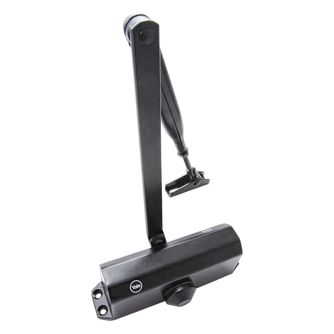 Chiudiporta Yale 3030000001005511 Nero - Velocit di Chiusura Regolabile - Adat