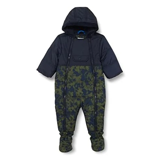 s.Oliver Junior Babyjungen Overall 79A0 62 - Kapuze, gefüttert, Tunnelzug