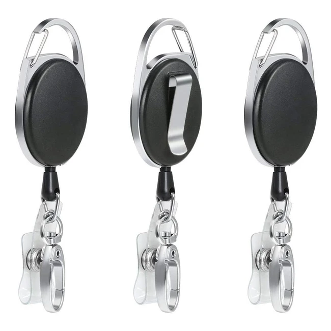 Porte-clés Yoyo Vicloon rétractable 685 cm avec ressort renforcé et cordon résistant