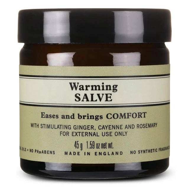Organic Warming Salve with Ginger & Rosemary Oil Extracts - Neal's Yard Remedies - 45g