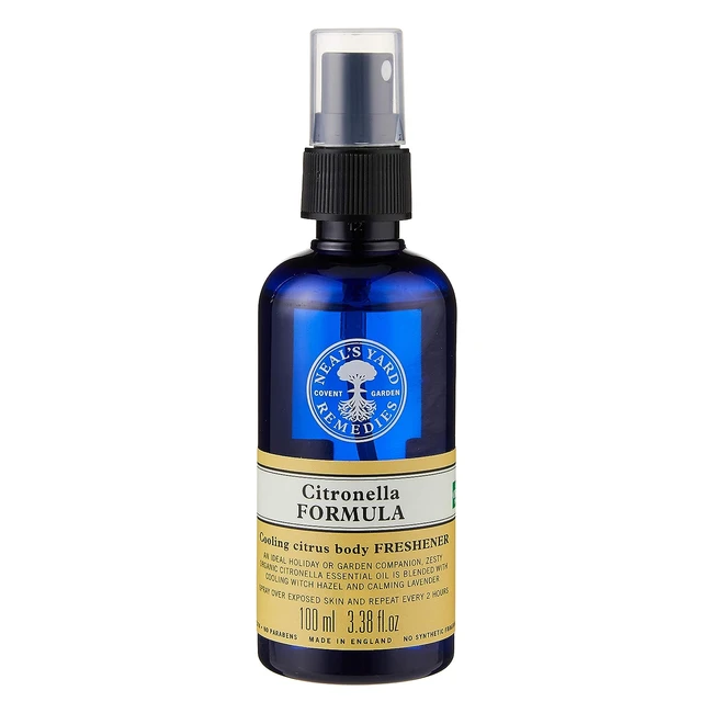 Citronella Formula Body Freshener - Cooling & Refreshing with Citrus Extracts & Essential Oils - Neal's Yard Remedies