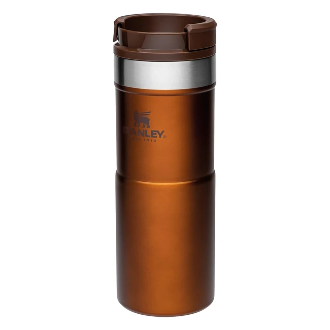 Stanley Neverleak Travel Mug 35L Maple - Leakproof Tumbler for Coffee Tea Water - BPA Free Stainless Steel Thermo Cup