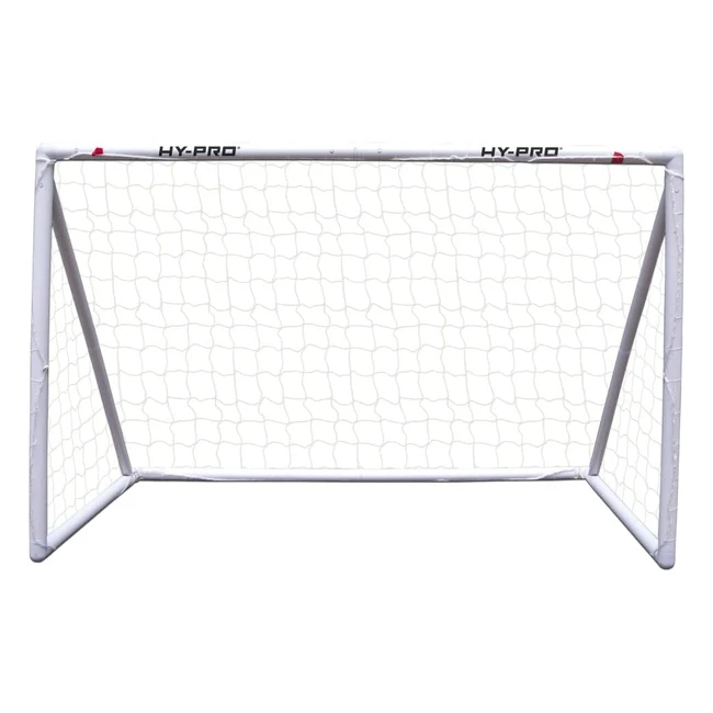 Hypro UPVC Football Goal - High Impact PVC, Locking Mechanism, All Weather, Anchor Pegs