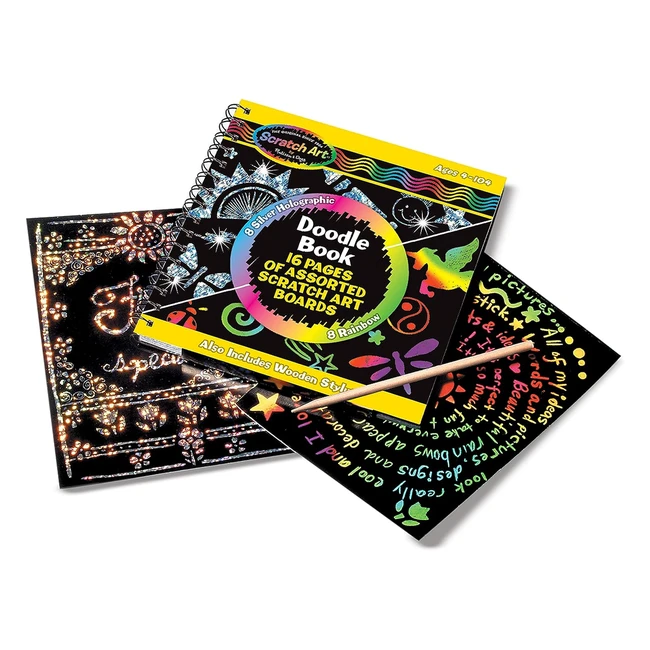 Melissa & Doug Scratch Art Magic Doodle Book - Arts & Crafts for Kids - Gift for Boy or Girl