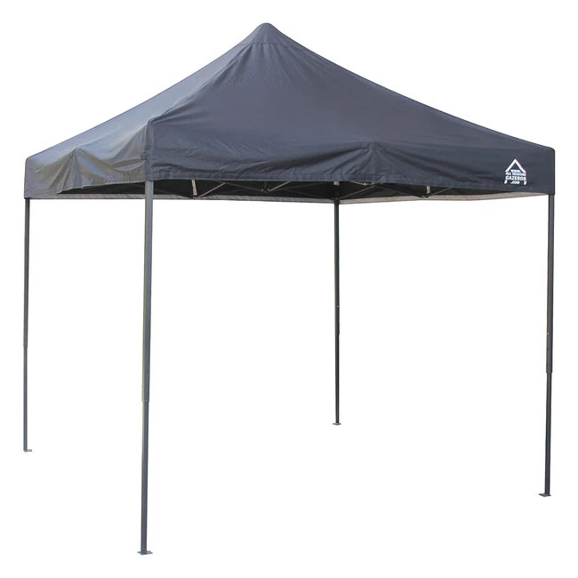 Gazebo Popup All Seasons 25x25m Impermeabile Nero - Facile Montaggio