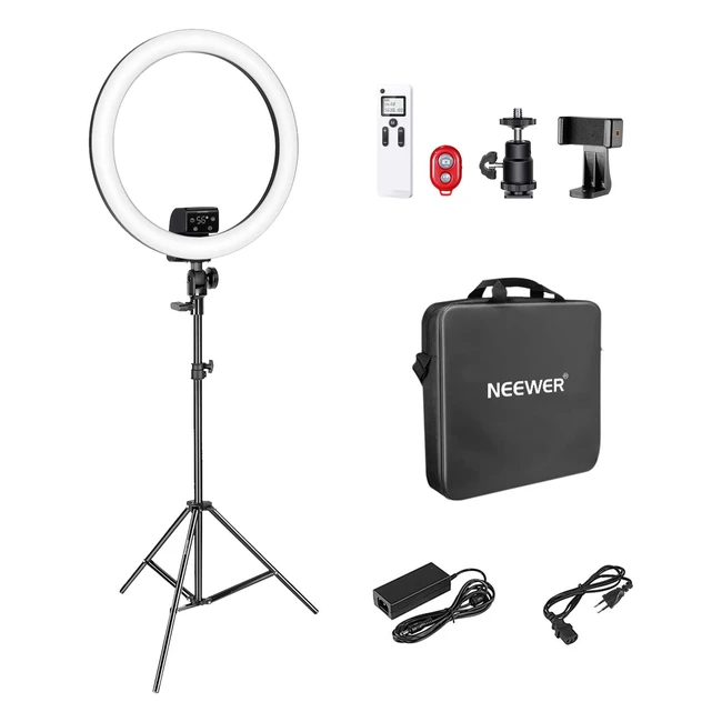 Neewer Superiore 18 LED Ring Light Supporto Manuale Touch Control