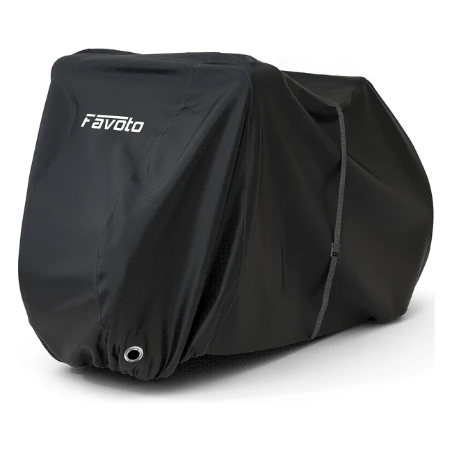 Custodia Bici Telo Copribici per 23 Bicicletta - Resistente a Polvere/Pioggia/Neve - Cintura Regolabile - Nero