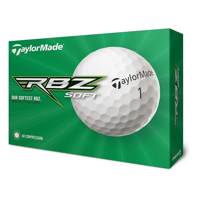TaylorMade RBZ Soft Golf Balls 2022 - Legendary Distance, Soft Feel, React Core - #1 Choice for Golfers