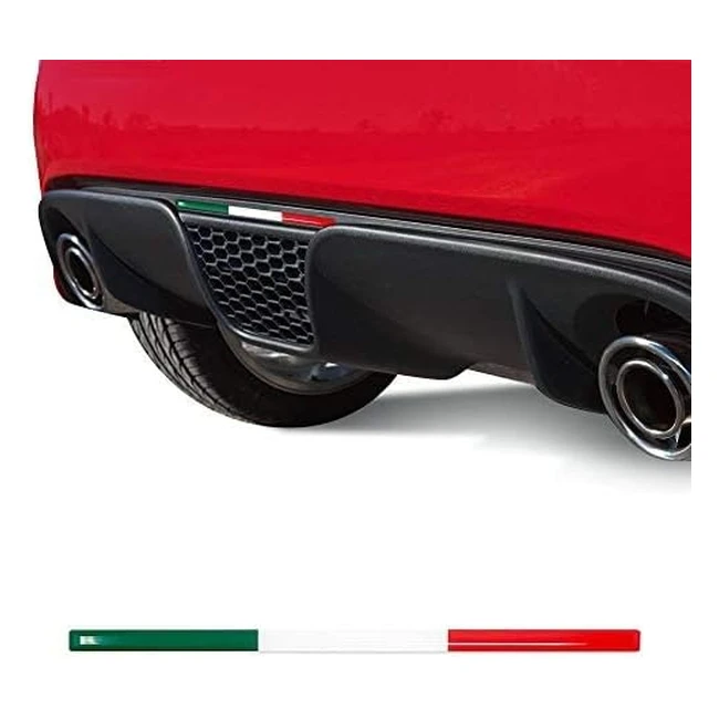 Cinta Adhesiva 3D Tricolor Italia para Extractor 500 Abarth - Quattroerre 14172A
