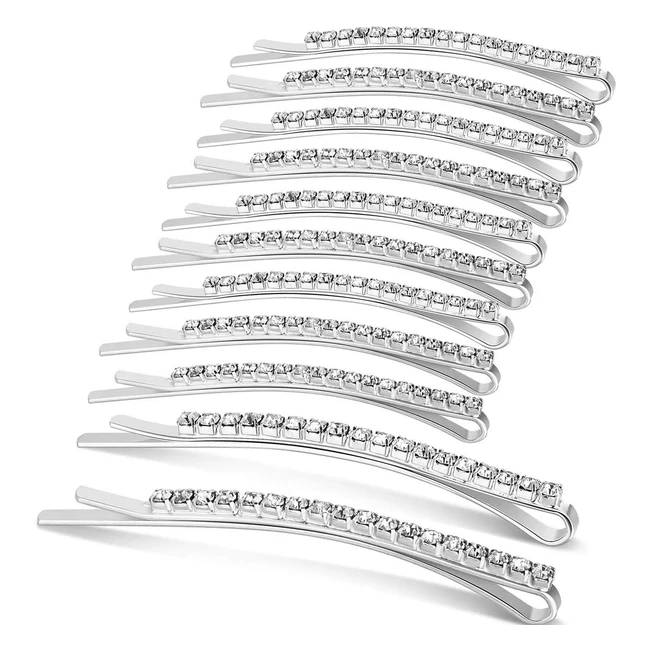 Fermagli per capelli lucenti, mollette morbide, accessori per capelli, acconciatura, forcina per ragazze, donne, festa quotidiana, sposa, argento, 10pz