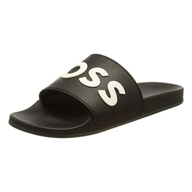 BOSS KirkSlid 50488911 Herren Sandalen Schwarz - Jetzt kaufen