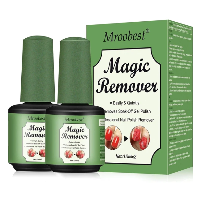 Dissolvant Magique pour Vernis Ongles - Retrait Facile et Rapide - Sans Endommager les Ongles