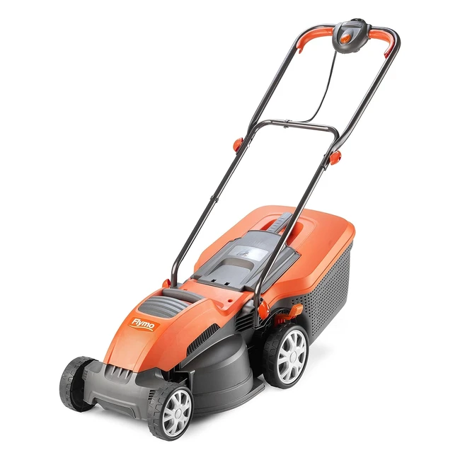 Flymo Speedimo 360C Electric Lawn Mower - 1500W, 36cm Cutting Width, Orange/Black