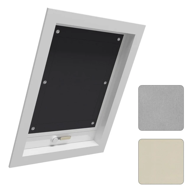 Persiana de Techo Blackout Woltu Estor Opaco 76x93 cm - Protección Solar