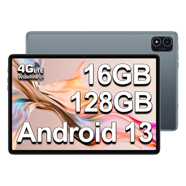Teclast P40HD2023 Android 13 Tablet 10 Zoll 16GB RAM 128GB ROM 1TB TF Gaming Tablet PCT606 Octa Core 2.0GHz Tablett 4G LTE 5G WiFi 13MP 5MP 1920x1200 FHD 6000mAh GPS Google GMS Widevine L1 TypC