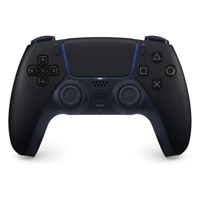 Manette Sony PlayStation 5 DualSense Midnight Black - Référence: PS5-DS-MB - Haut-parleur, microphone, retour haptique, gâchettes adaptatives