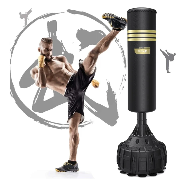 Sac de frappe sur pied Dripex 165 cm - Boxe, Kickboxing, Arts Martiaux