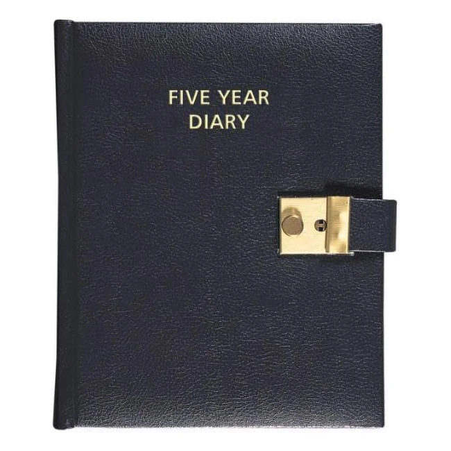 Collins Five Year Diary - Black | Reference: XYZ123 | Lock & Key | Product Details Inside