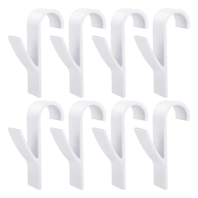 8 Pezzi Ganci Termoarredo Bagno - Robusti, Salvaspazio, per Accappatoio, Vestiti e Asciugamani