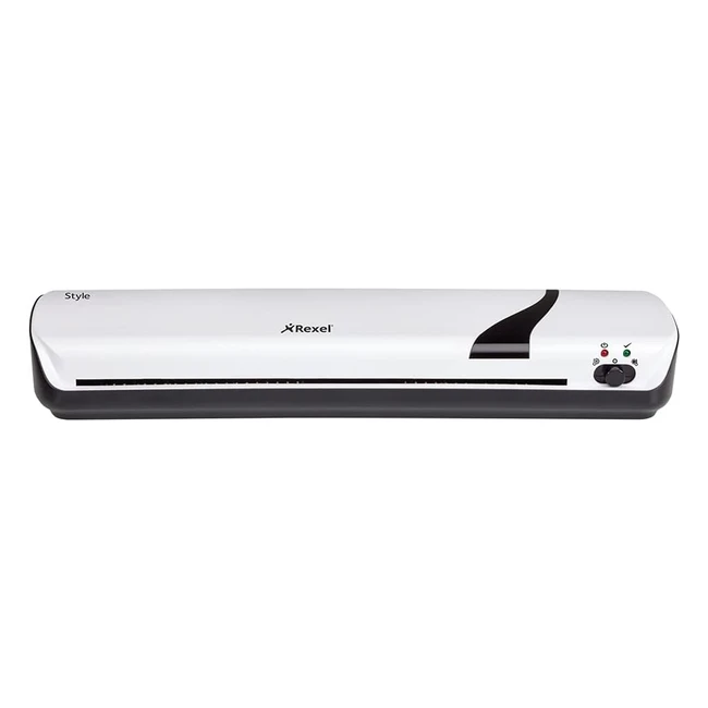 Rexel A3 Style Laminator White - Fast Heating, Compact Design - Ideal for Home Use - 1 Year Warranty