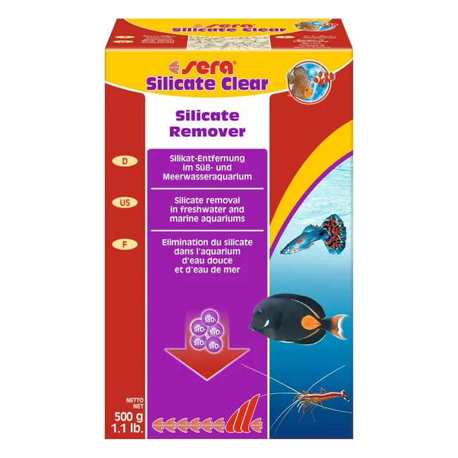 Filtro Rimozione Silicato Sera Marin 500g - Rimozione Permanente - Acquari d'Acqua Salata
