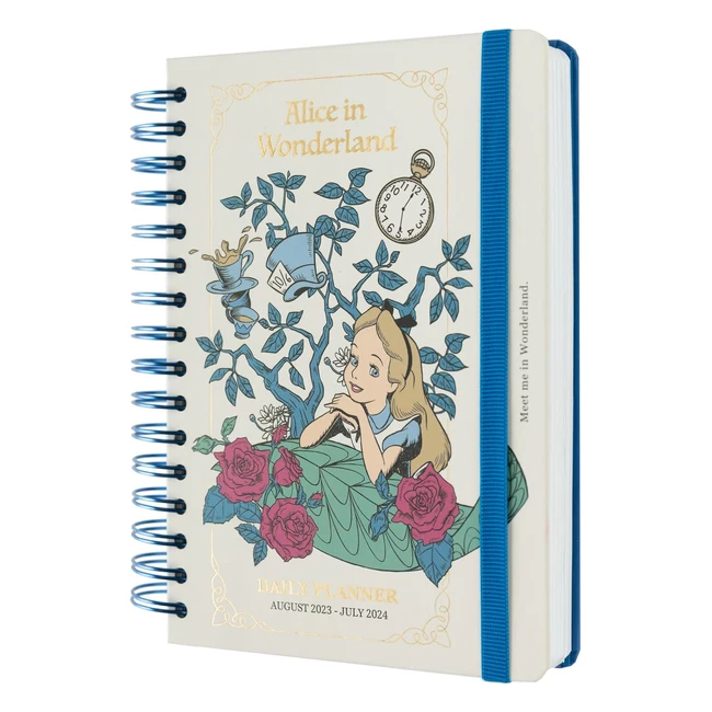 Disney Alice in Wonderland Diary 2023-2024 | Back to School | A5 | Day to Page | Mid Year Diary | Stickers