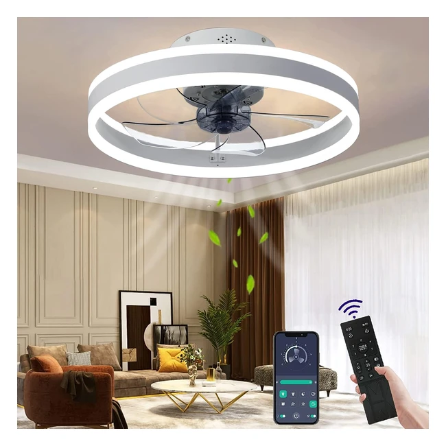 Ventilateur de plafond Wildcat avec clairage silencieux LED et tlcommande 