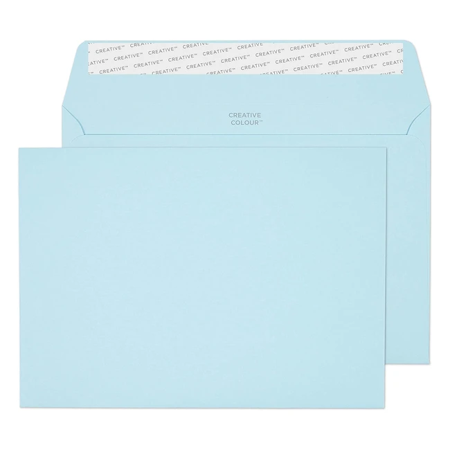 Enveloppes adhésives bleu coton C5 162 x 229mm 120g - Blake Creative Colour (Réf: 45318)