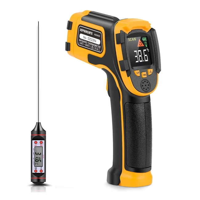 Termometro Infrarossi Digitale Laser 58f1112f 50c600c - Alta Precisione