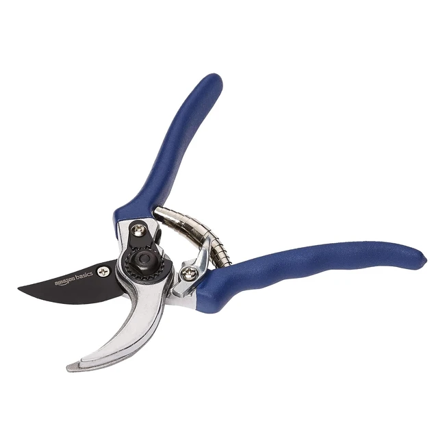 Amazon Basics 8 Stahl Bypass Gartenschere - Langlebige Stahlsgeklinge Ergonom