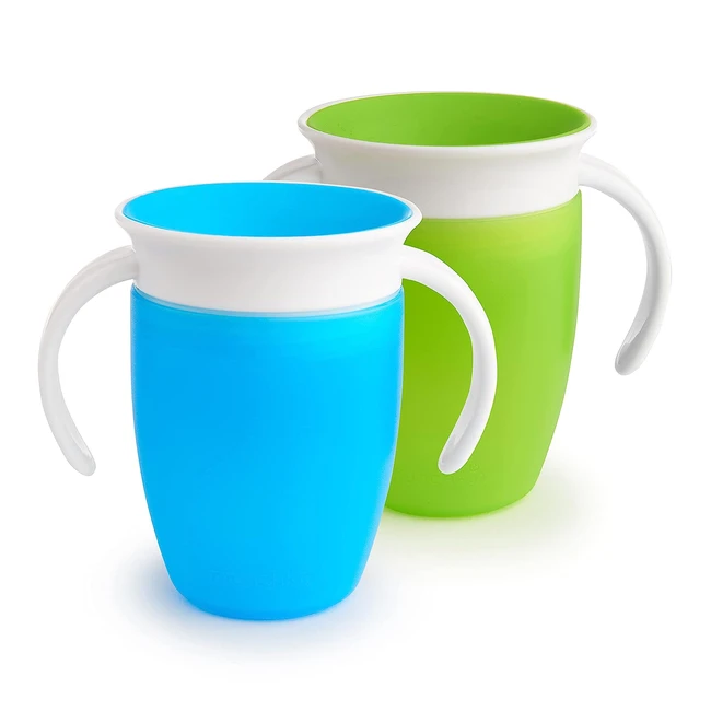 Munchkin Miracle 360Trinkbecher für Babys und Kleinkinder 2er-Set BPA-frei mit Griffen auslaufsicher spülmaschinenfest