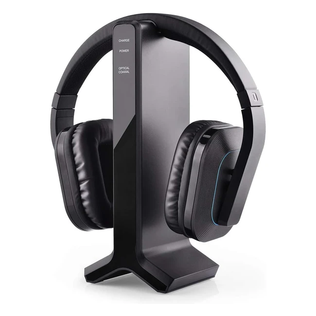 Avantree HT280 Auriculares Inalámbricos TV - 24G RF Base de Carga - Cascos Alto Volumen