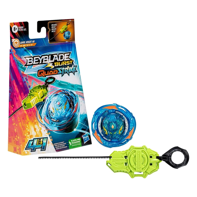 Hasbro Beyblade Burst Quadstrike Whirl Knight K8 Starter Pack - 4-in-1 Battle Set