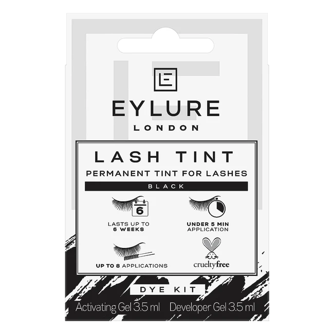 Eylure Lash Tint Black - Lightweight, Reusable, No Mix, No Mess