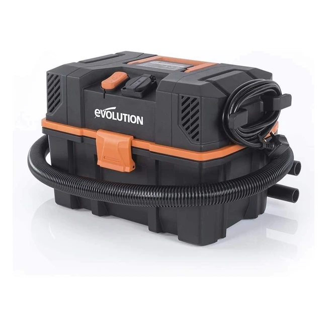 Evolution Power Tools 0860001 R15VAC Lightweight Wet Dry Vacuum Cleaner - High Performance, Portable Design