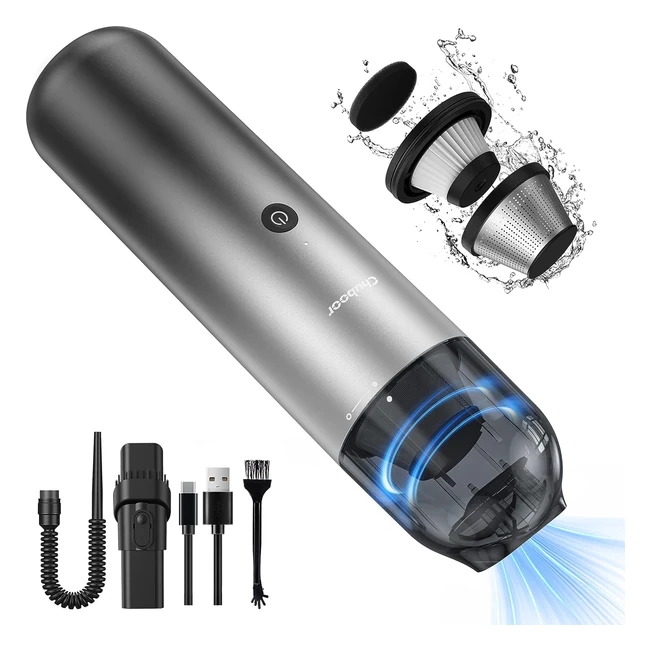 Aspirapolvere Auto Chuboor 7000pa - Design Ultraleggero - Autonomia 25 min - Ricaricabile USB