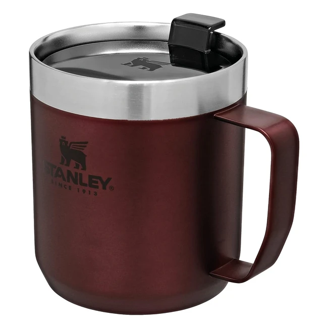 Stanley Classic Camp Mug 035L Wine - Stainless Steel BPA-Free Dishwasher Safe