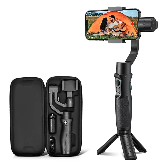 Estabilizador móvil Hohem iSteady Mobile Plus Gimbal - Modo deportivo, 3 ejes, 600° rotación, 13 horas de autonomía - Para iPhone/Android