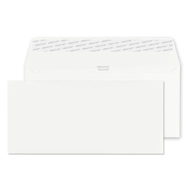 Blake Creative Colour DL Envelopes - 120gsm - Chalk White - Pack of 25