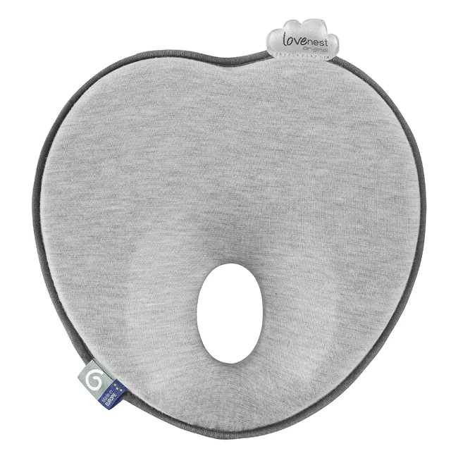 Babymoov Lovenest Original Smokey Head Support | Organic Cotton | Made in Europe