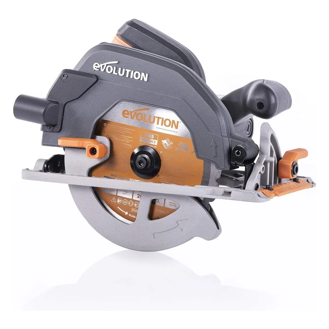 Evolution Power Tools R185CCS Multimaterial Circular Saw 1600W - Cut Wood, Steel, Aluminum, and More