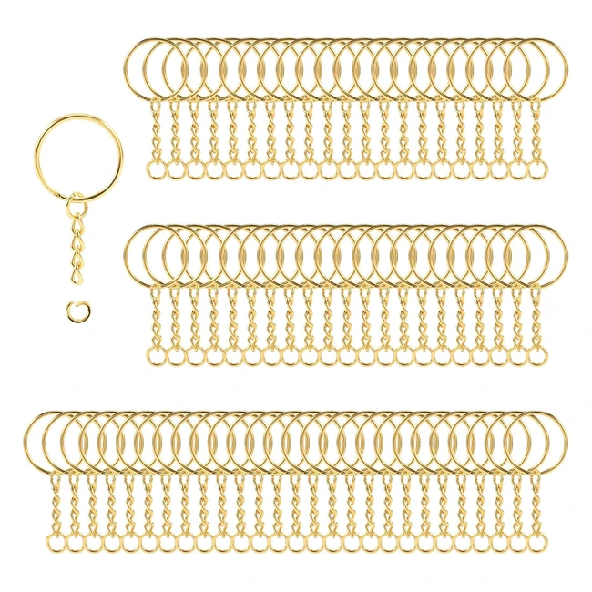 70 Anelli Portachiavi 25mm - Organizza le tue chiavi con stile!