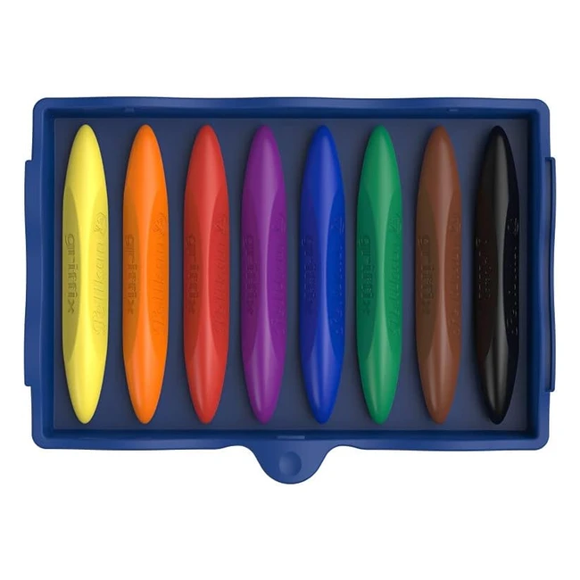 Pelikan 700825 Kreativfabrik Wachsmaler Griffix 8 Farben - Fr Links- und Recht