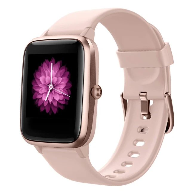 Smartwatch Fitness Tracker mit Herzfrequenz - Wasserdicht - Voll-Touchscreen - Musiksteuerung