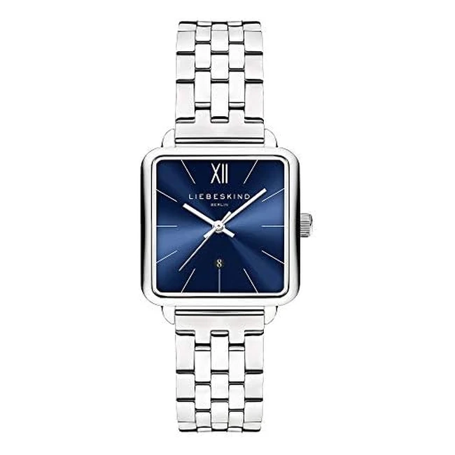 Liebeskind Berlin Damen Analog Quarzuhr - Hochwertiges Edelstahlgehäuse - Extraflaches Design - Silberfarbenes Zifferblatt - Wasserdicht bis 3 bar