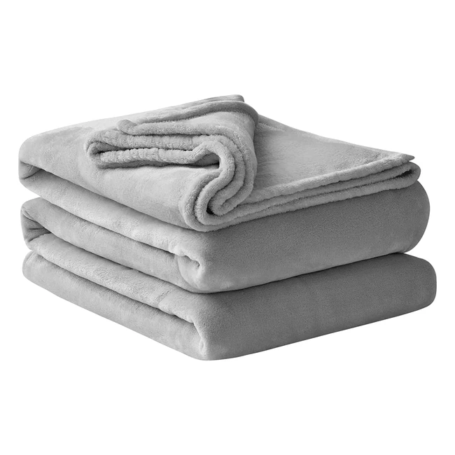 Manta Sofá Polar 220x240 - Suave y Cómoda - Gris