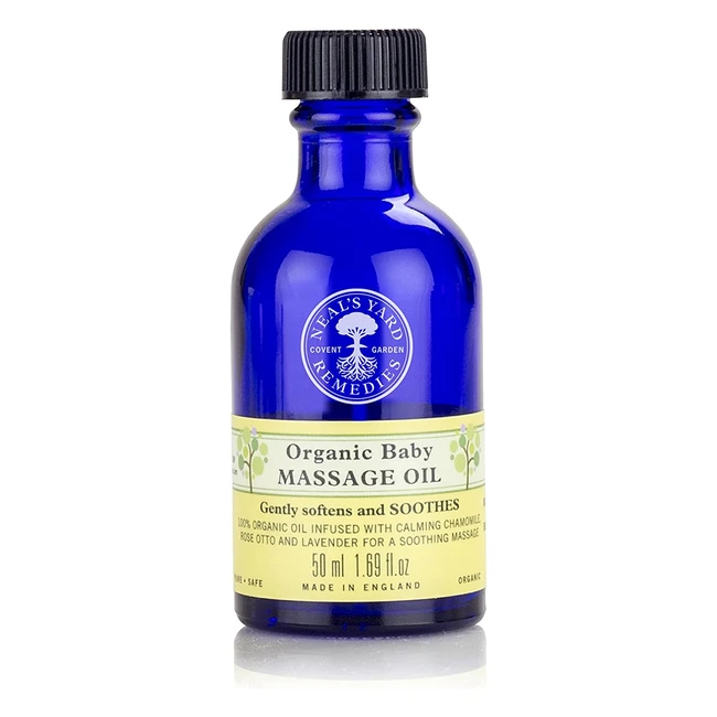 Neal's Yard Remedies Baby Massage Oil - Vegan, Organic, Soothing - 50ml